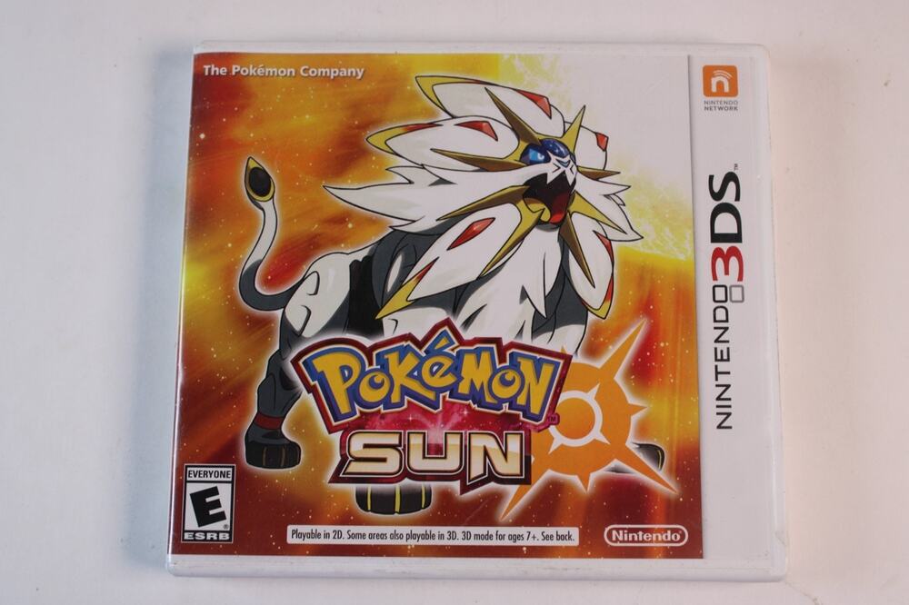 Pokemon Sun CASE ONLY Nintendo 3DS White With Booklets See Photos